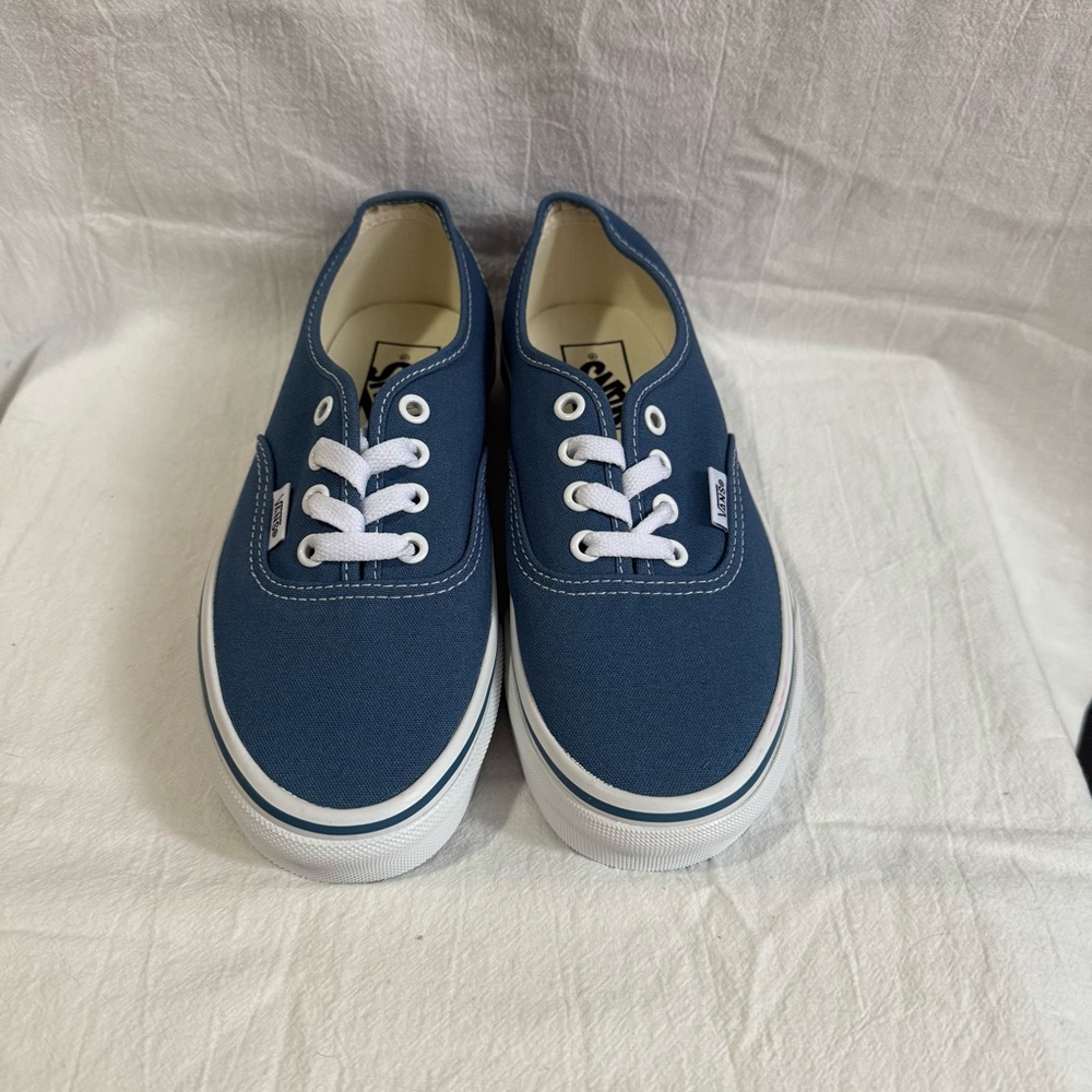 Vans Navy Blue Sneakers with White Soles